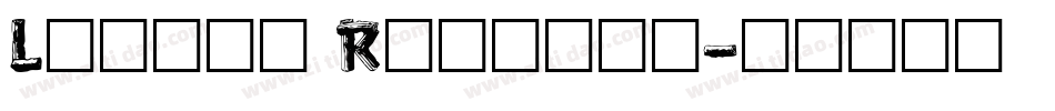 Logger Regular字体转换